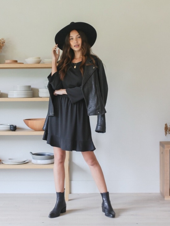 EMMA KNUDSEN • Sawyer Dress in Black - Picture 10 of 10